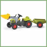 02 390 5 Claas Tractor with Frontloader & Trailer